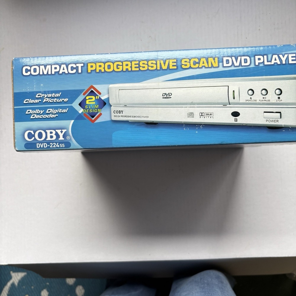 Coby DVD 224 Compact Progressive Scan With Remote In Box New - Picture 6 of 7